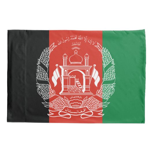 vlag van Afghanistan Kussensloop (Achterkant)