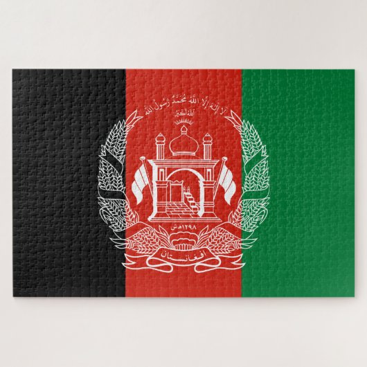 vlag van Afghanistan Legpuzzel (Horizontaal)