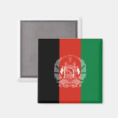 vlag van Afghanistan Magneet (Voorkant / Achterkant)