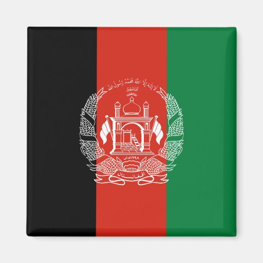 vlag van Afghanistan Magneet (Voorkant)