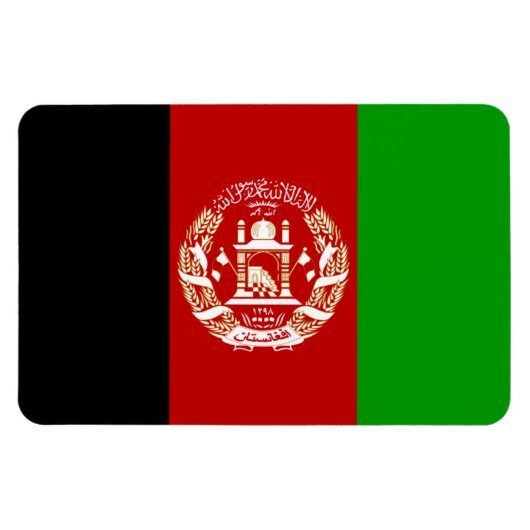 vlag van Afghanistan Magneet (Horizontaal)