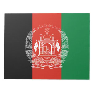 vlag van Afghanistan Notitieblok