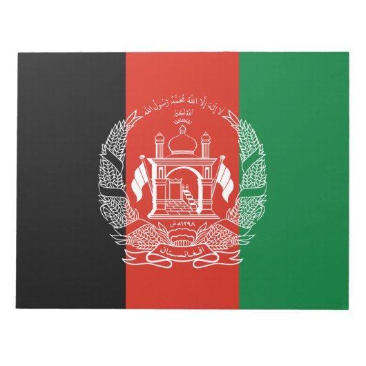 vlag van Afghanistan Notitieblok (Voorkant)