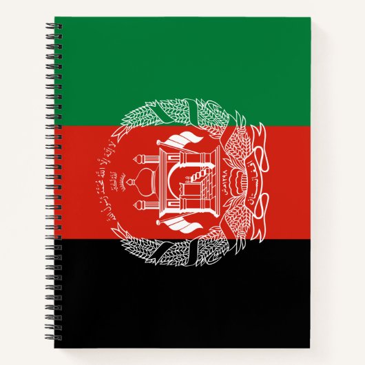 vlag van Afghanistan Notitieboek (Voorkant)
