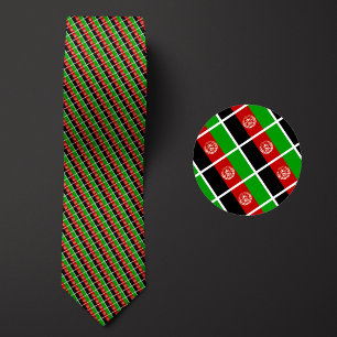 Vlag van Afghanistan Patroon Stropdas