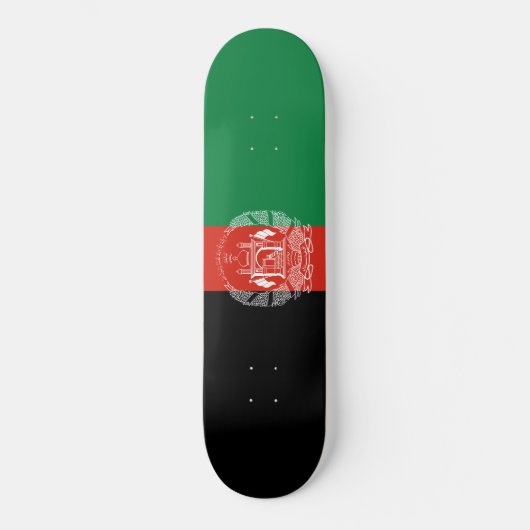 vlag van Afghanistan Persoonlijk Skateboard (Voorkant)