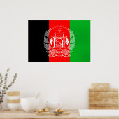 Vlag van Afghanistan Poster (Keuken)