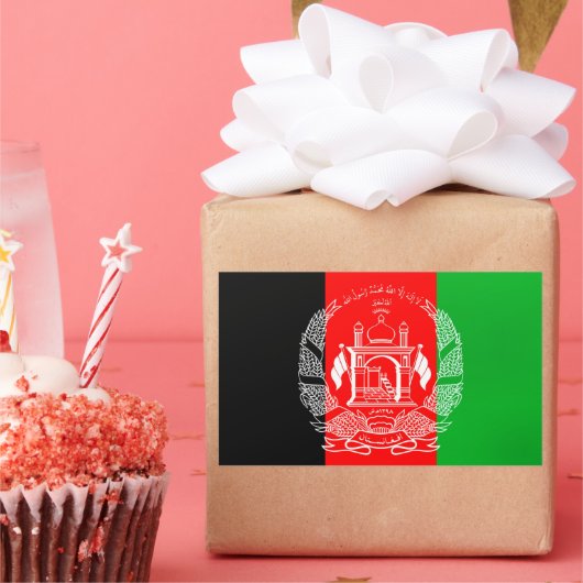 Vlag van Afghanistan Rechthoekige Sticker (Feest)