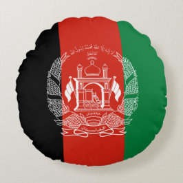vlag van Afghanistan Rond Kussen