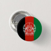 vlag van Afghanistan Ronde Button 3,2 Cm (Voorkant /achterkant)