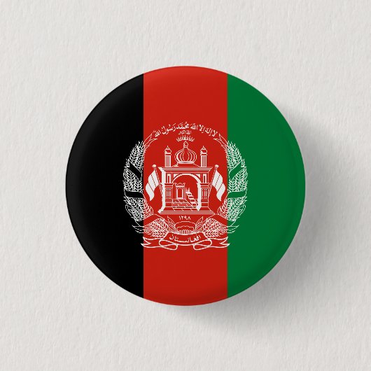 vlag van Afghanistan Ronde Button 3,2 Cm (Voorkant)