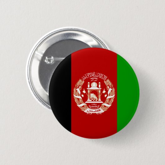 vlag van Afghanistan Ronde Button 5,7 Cm (Voorkant /achterkant)