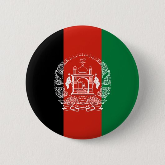 vlag van Afghanistan Ronde Button 5,7 Cm (Voorkant)