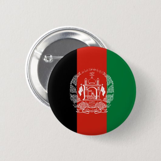 vlag van Afghanistan Ronde Button 5,7 Cm (Voorkant /achterkant)