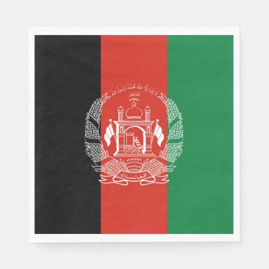 Vlag van Afghanistan Servet (Voorkant)