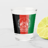 vlag van Afghanistan Shot Glas (Voorkant)