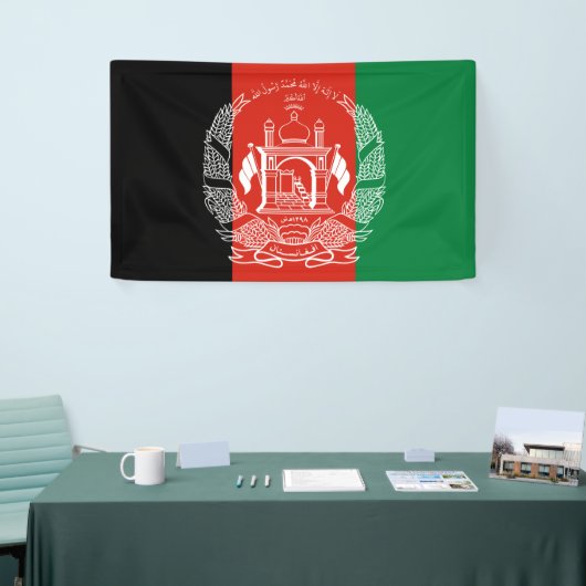 vlag van Afghanistan Spandoek (Beurs)