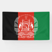 vlag van Afghanistan Spandoek (Horizontaal)