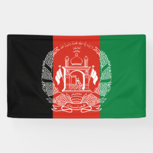 vlag van Afghanistan Spandoek