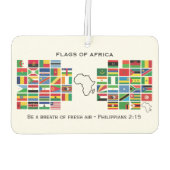 VLAG VAN AFRIKA MET  scripts Luchtverfrisser (Achterkant)