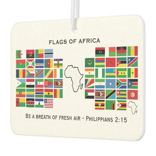 VLAG VAN AFRIKA MET scripts Luchtverfrisser (Links)