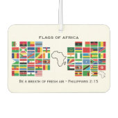 VLAG VAN AFRIKA MET  scripts Luchtverfrisser (Voorkant)