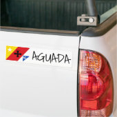 Vlag van Aguada, Puerto Rico Bumpersticker (Op Truck)