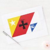 Vlag van Aguada, Puerto Rico Rechthoekige Sticker (Envelop)