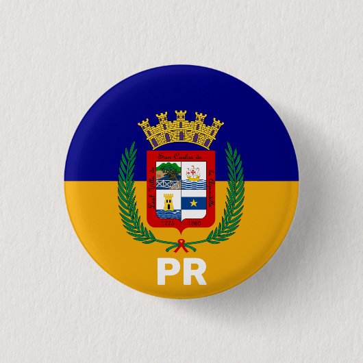 Vlag van Aguadilla, Puerto Rico Ronde Button 3,2 Cm (Voorkant)
