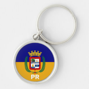 Vlag van Aguadilla, Puerto Rico Sleutelhanger