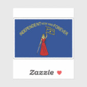 Vlag van Alabama (1861-1865) Sticker (Vel)