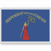 Vlag van Alabama (1861-1865) Sticker (Voorkant)