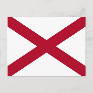 Vlag van Alabama Briefkaart