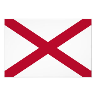 Vlag van Alabama Foto Afdruk