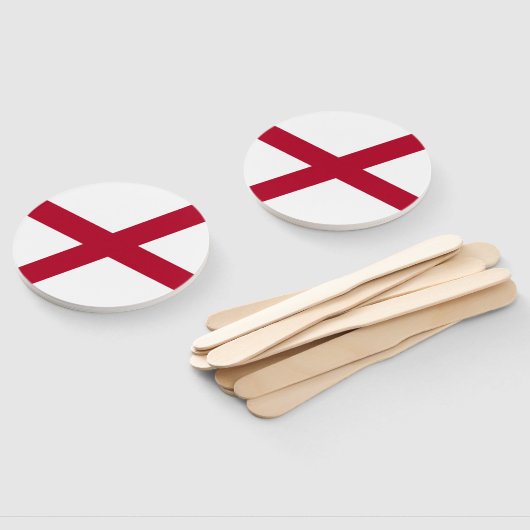 Vlag van Alabama Handwaaier (Niet-gemonteerd)