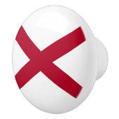 Vlag van Alabama Keramische Knop (Rechts)