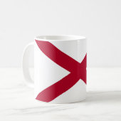 Vlag van Alabama Koffiemok (Voorkant links)