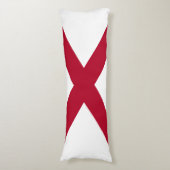 Vlag van Alabama Lichaamskussen (Voorkant Verticaal)