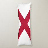 Vlag van Alabama Lichaamskussen (Achterkant (Verticaal))
