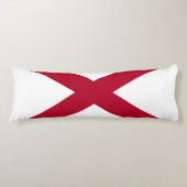 Vlag van Alabama Lichaamskussen (Voorkant)
