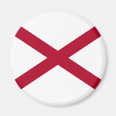 Vlag van Alabama Magneet (Voorkant)