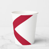 Vlag van Alabama Papieren Bekers (Achterkant)