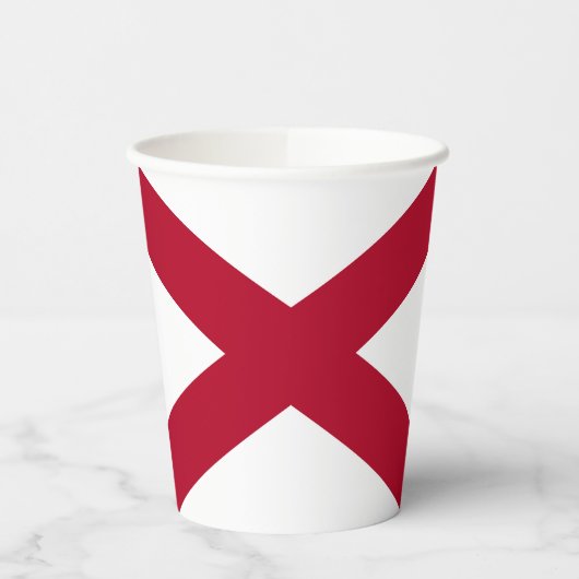 Vlag van Alabama Papieren Bekers (Links)
