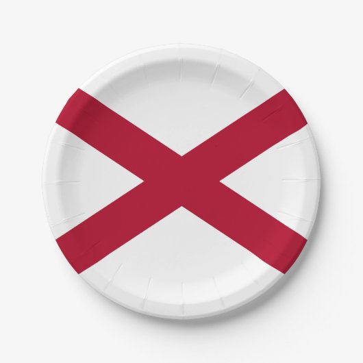 Vlag van Alabama Papieren Bordje (Voorkant)