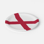 Vlag van Alabama Papieren Bordje (Gekanteld)
