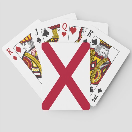 Vlag van Alabama Pokerkaarten (Achterkant)