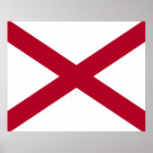 Vlag van Alabama Poster (Voorkant)