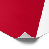 Vlag van Alabama Poster (Hoek)