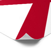 Vlag van Alabama Poster (Hoek)