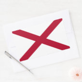 Vlag van Alabama Rechthoekige Sticker (Envelop)
